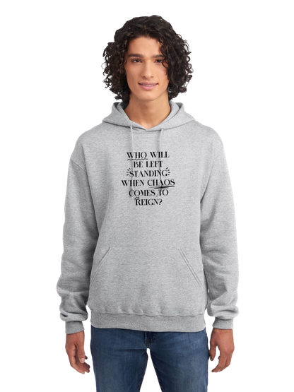 *READY TO SHIP* Grey Hoodie - Chaos Comes To Reign (Annotated Style)